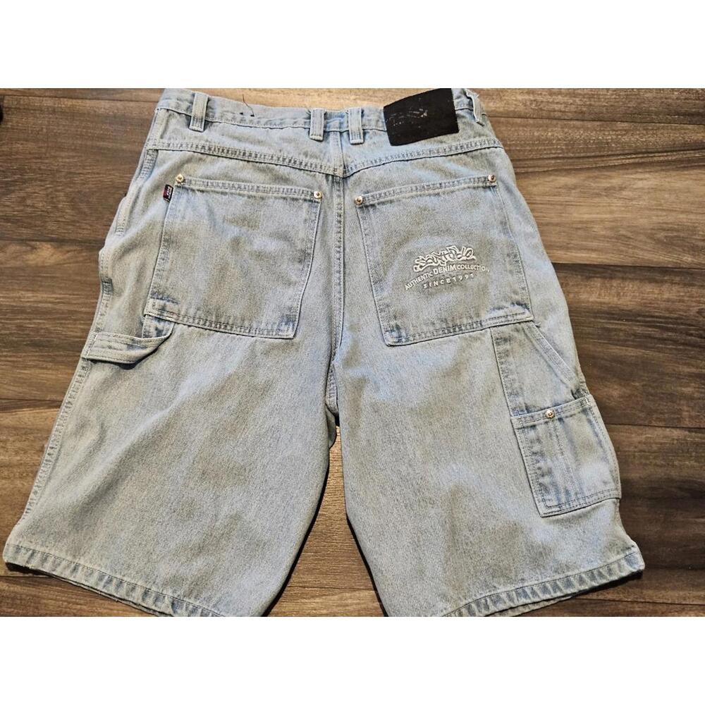 Vintage Y2k  South Pole Jean Shorts Size 36 Light Blue  Baggy